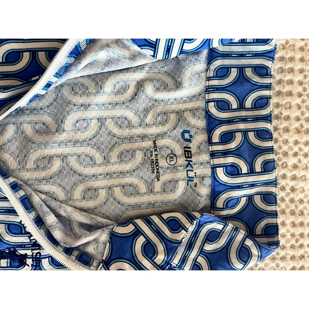 Ibkul Andrea Full Zip Golf Jacket XL Royal Blue white Long Sleeve SPANISH BAY - Picture 10 of 14